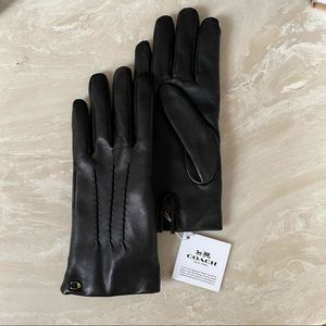 SOLD Coach Leather Gloves